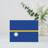 De vlag van Nauru is de vlag van Nauru Briefkaart (Staand voorkant)