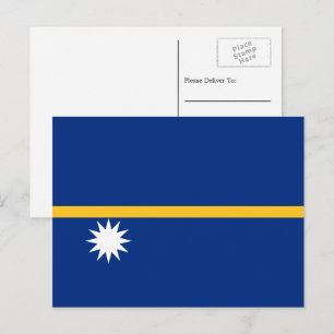 De vlag van Nauru is de vlag van Nauru Briefkaart