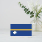 De vlag van Nauru is de vlag van Nauru Visitekaartje (Staand voorkant)