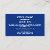 De vlag van Nauru is de vlag van Nauru Visitekaartje (Achterkant)