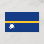 De vlag van Nauru is de vlag van Nauru Visitekaartje (Voorkant)