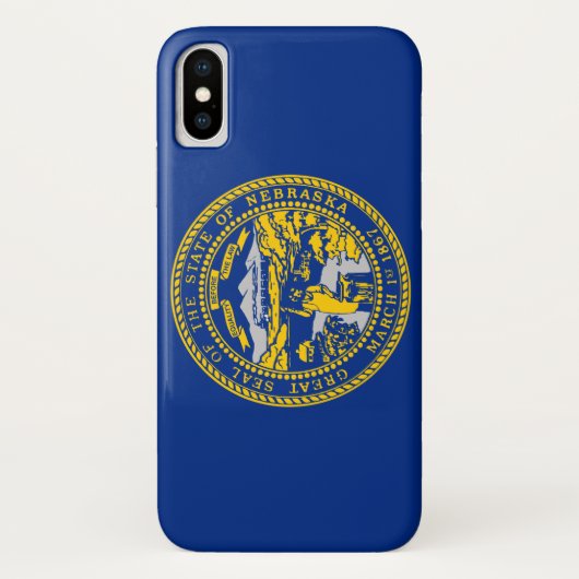 De vlag van Nebraska Case-Mate iPhone Case (Achterkant)