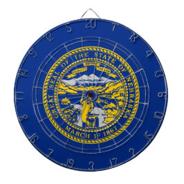 De vlag van Nebraska Dartbord