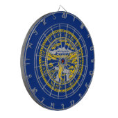 De vlag van Nebraska Dartbord (Voorkant Links)