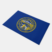 De vlag van Nebraska Deurmat (Schuin)