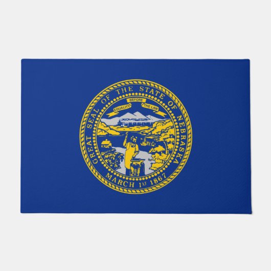 De vlag van Nebraska Deurmat (Voorkant)