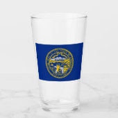 De vlag van Nebraska Glas (Voorkant)