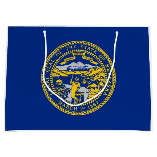 De vlag van Nebraska Groot Cadeauzakje (Voorkant)