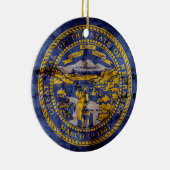 De vlag van Nebraska; Keramisch Ornament (Rechts)