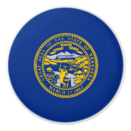 De vlag van Nebraska Keramische Knop