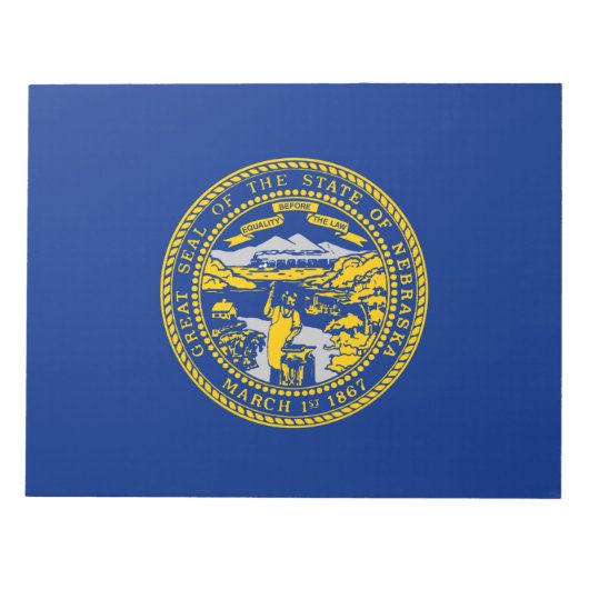 De vlag van Nebraska Notitieblok (Voorkant)
