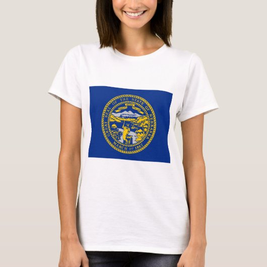 De vlag van Nebraska T-shirt (Voorkant)
