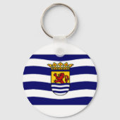De vlag van Nederland Zeeland Sleutelhanger (Voorkant)