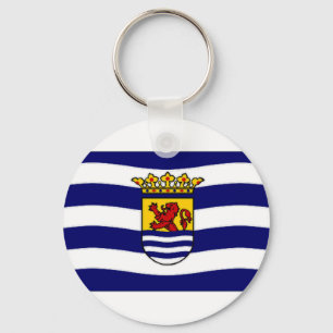 De vlag van Nederland Zeeland Sleutelhanger