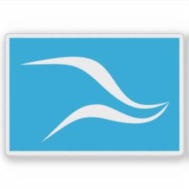 De vlag van Neuquén, Argentinië Sticker