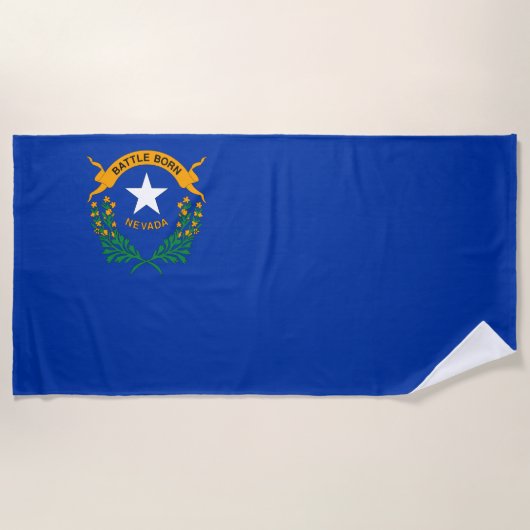 De vlag van Nevada Strandlaken (Voorkant)