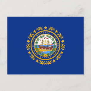 De vlag van New Hampshire Briefkaart