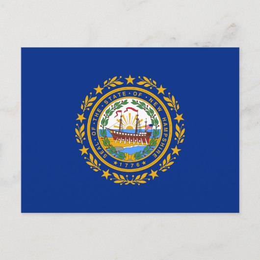 De vlag van New Hampshire Briefkaart (Voorkant)