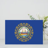 De vlag van New Hampshire Briefpapier (Staand voorkant)