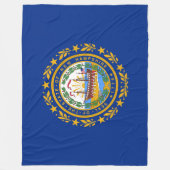 De vlag van New Hampshire Fleece Deken (Voorkant)