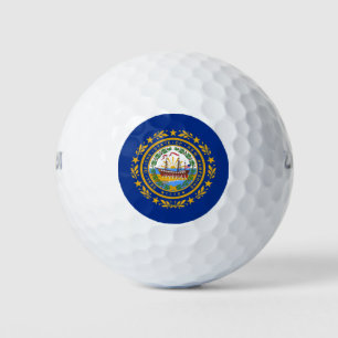 De vlag van New Hampshire Golfballen