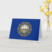 De vlag van New Hampshire Kaart (Gele Bloem)
