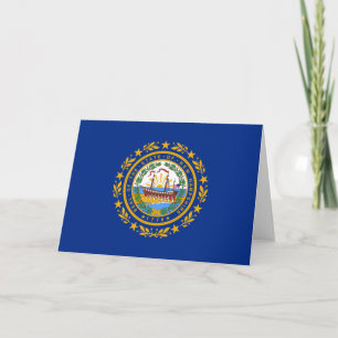 De vlag van New Hampshire Kaart