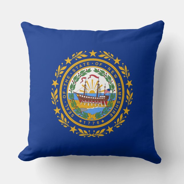 De vlag van New Hampshire Kussen (Voorkant)