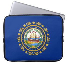 De vlag van New Hampshire Laptop Sleeve