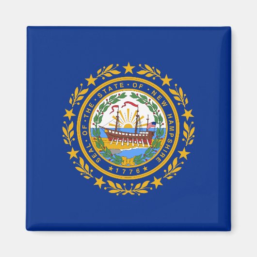 De vlag van New Hampshire Magneet (Voorkant)