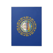 De vlag van New Hampshire Notitieblok (Linkerzijde)