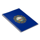 De vlag van New Hampshire Notitieboek (Rechterzijde)