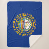 De vlag van New Hampshire Sherpa Deken (Voorkant)