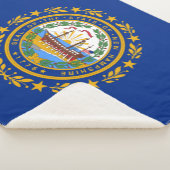 De vlag van New Hampshire Sherpa Deken (3/4)