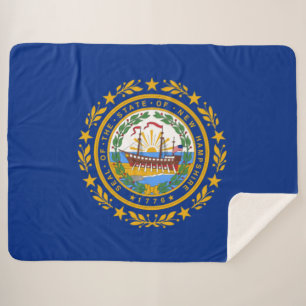De vlag van New Hampshire Sherpa Deken