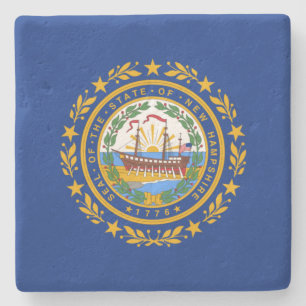 De vlag van New Hampshire Stenen Onderzetter