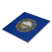 De vlag van New Hampshire Tegeltje (Zijkant)
