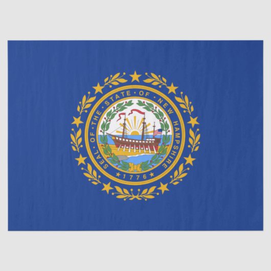 De vlag van New Hampshire Tissuepapier (Voorkant)