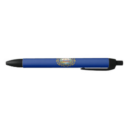 De vlag van New Hampshire Zwarte Inkt Pen