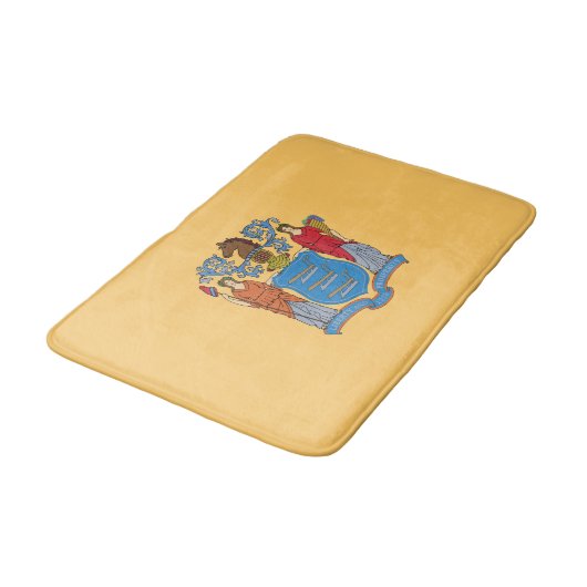 De vlag van New Jersey Badmat (Gekanteld)