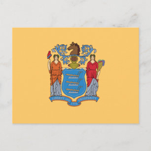 De vlag van New Jersey Briefkaart