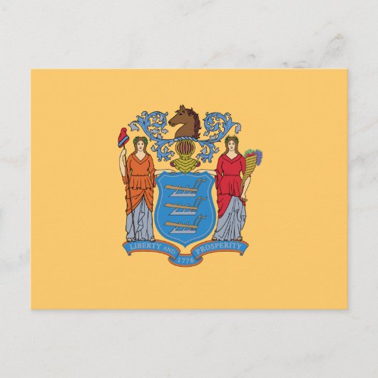 De vlag van New Jersey Briefkaart (Voorkant)