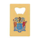 De vlag van New Jersey Creditkaart Flessenopener (Achterkant)