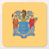 De vlag van New Jersey Kartonnen Onderzetters (Voorkant)
