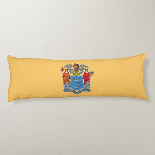 De vlag van New Jersey Lichaamskussen (Achterkant)