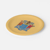 De vlag van New Jersey Papieren Bordje (Gekanteld)