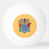 De vlag van New Jersey Pingpongbal (Achterkant)
