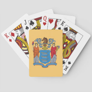 De vlag van New Jersey Pokerkaarten