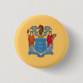 De vlag van New Jersey Ronde Button 3,2 Cm (Voorkant)