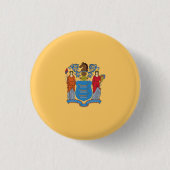 De vlag van New Jersey Ronde Button 3,2 Cm (Voorkant)